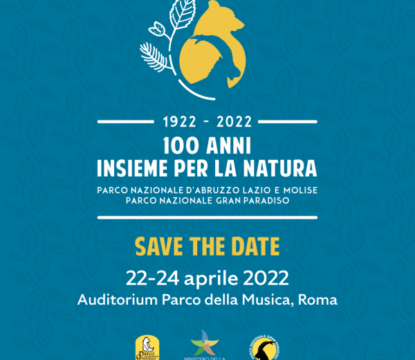 Cartolina invito evento 100 anni insieme per la Natura