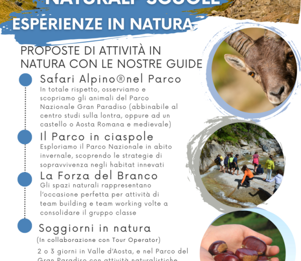 Escursioni di giornata nel Parco per le scuole